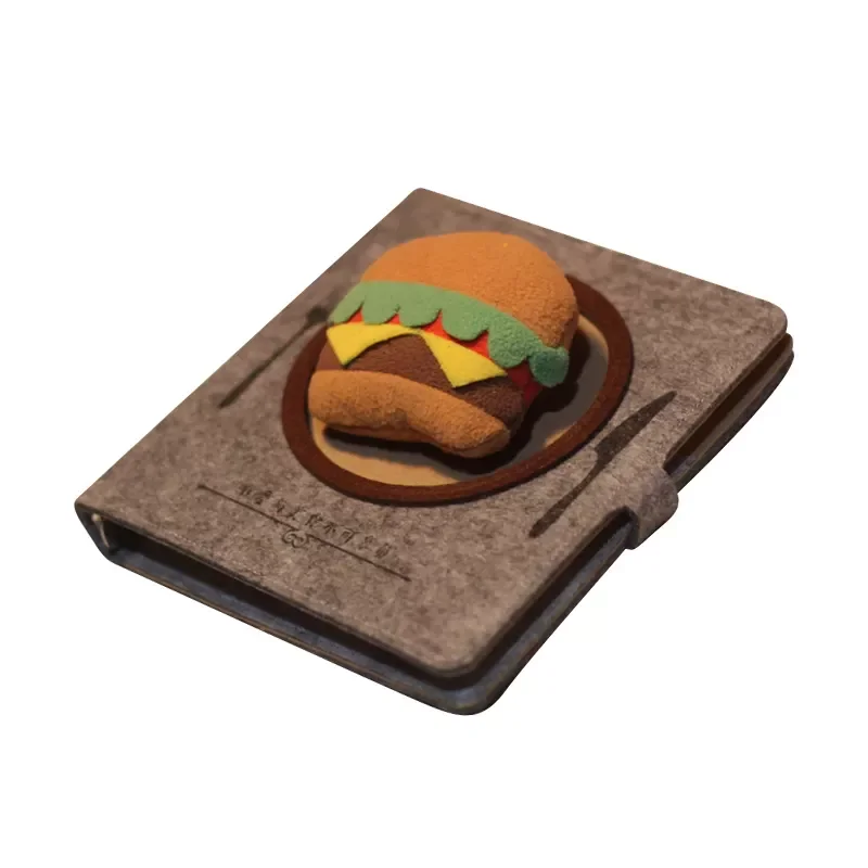 Kawaii Stationery Hamburger 3D Food Cover Diary Journal Multiple Color Custom Mini Notebook