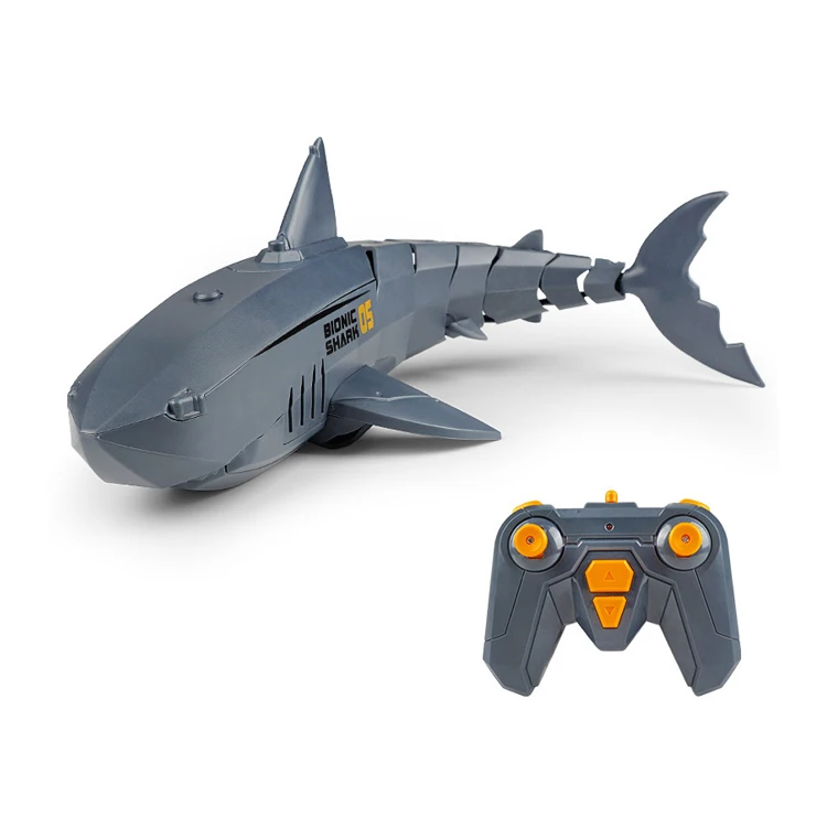 Hot selling Waterproof 2.4G 4 Channels Shark Radio Control Toy Water Toys Boys Girls Kids RC Toy