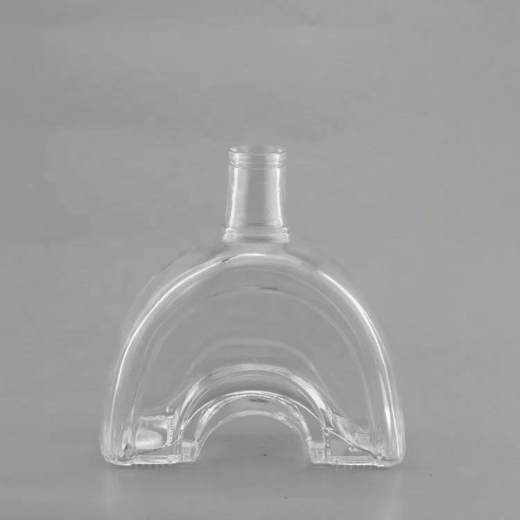Стеклянная бутылка в форме сердца, 500 мл, стеклянная бутылка с закручивающейся крышкой