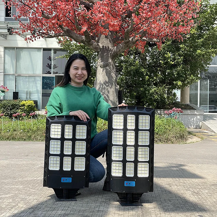 High lumen Special offer 30w 100W 200W 300W outdoor  Waterproof Luz Exterior IP65 ABS plastic integrated LED solar street light