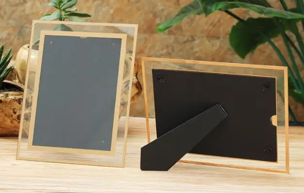 Amazon hot selling Cheap Glass Transparent Photo Frame Albums
