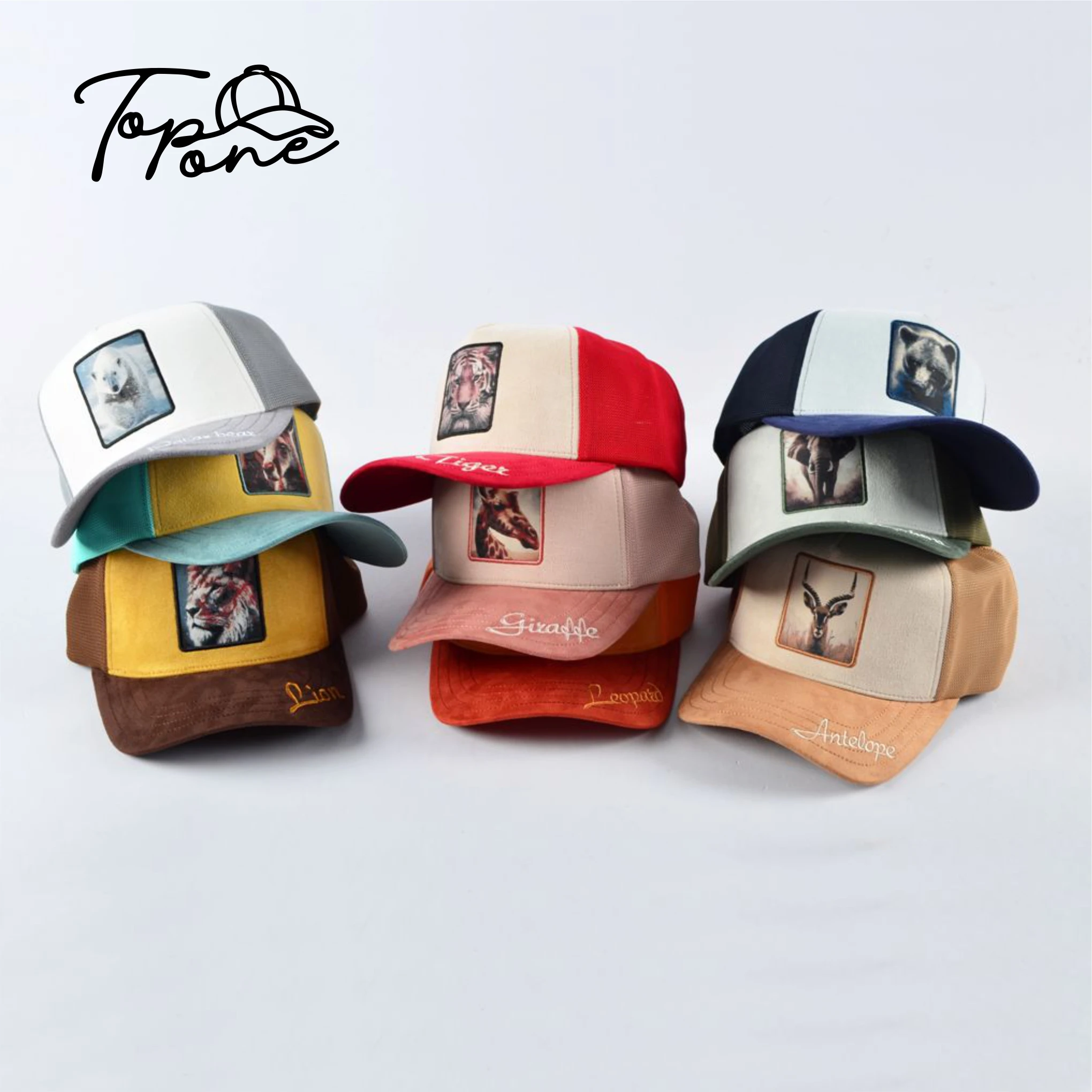 Fashion Design Popular Embroidery Giraffe Trucker Hat Oem Gorras Personalized Custom Print Animal Logo Patch Baseball Cap Sports