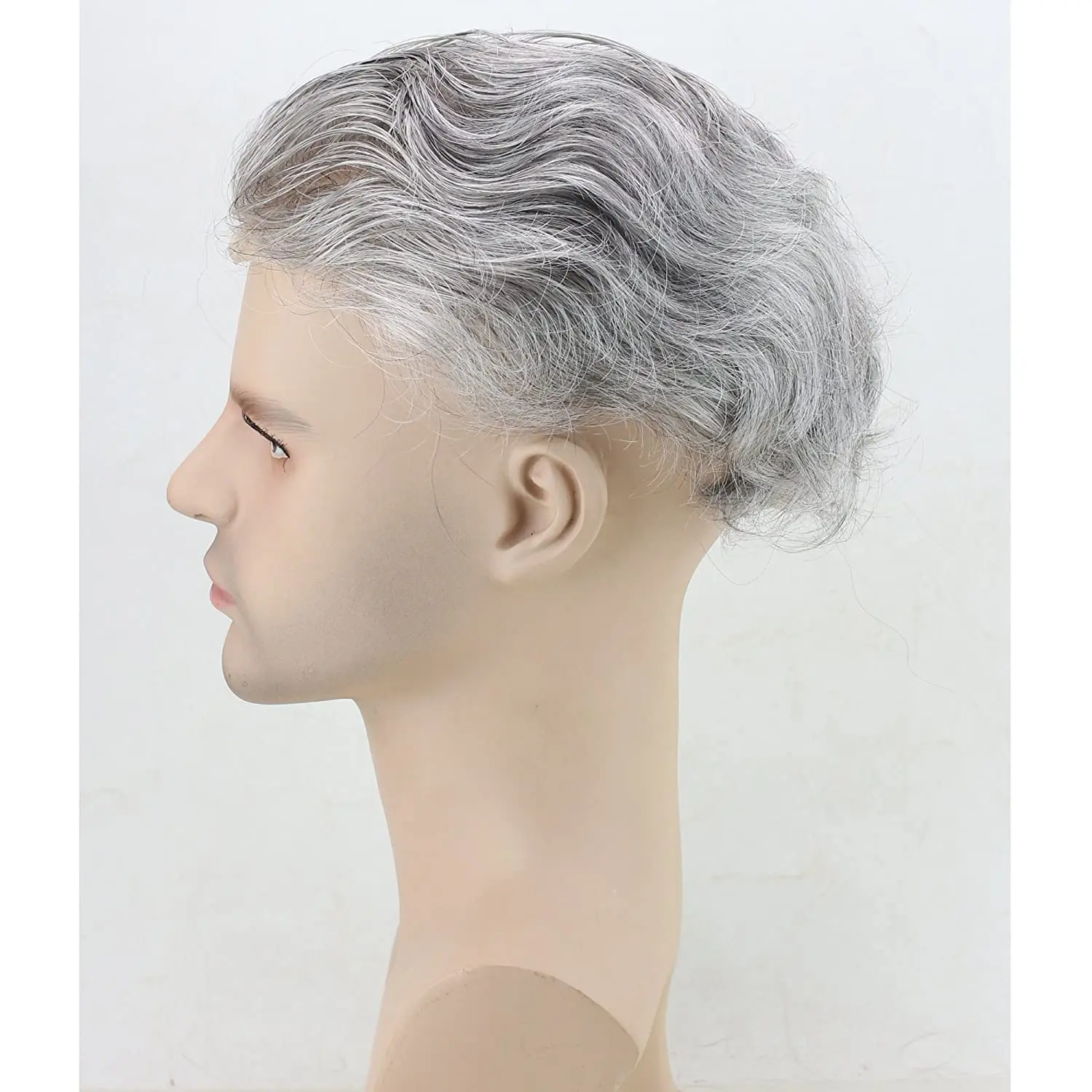 Парик для мужчин, европейские натуральные человеческие волосы, парик, супер мягкая тонкая кожа, мужские волосы, система замены волос