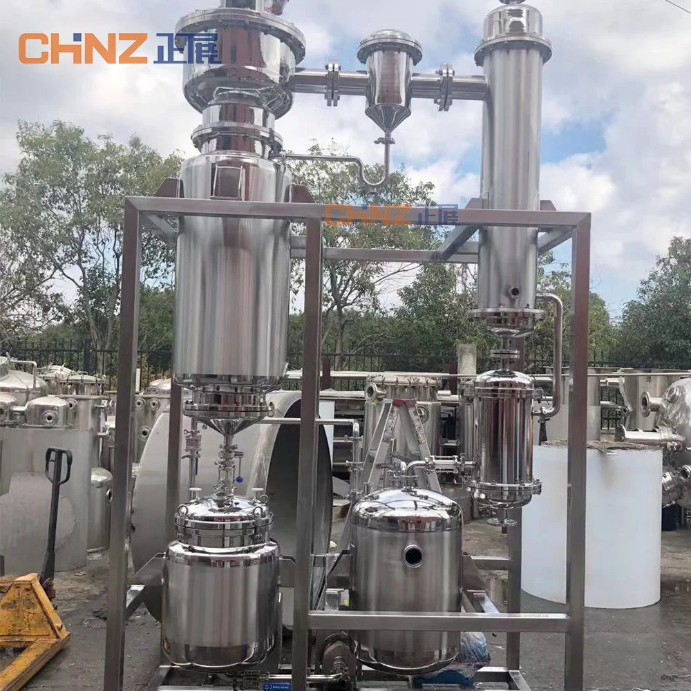 Stainless steel Tomato Paste Honey fruit juice Vacuum Wiped  Ethanol Recovery evaporator system falling film evaporator machine