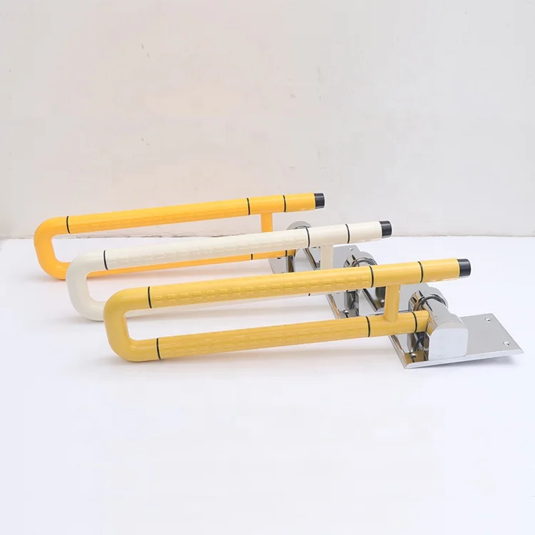 High Quality New Design Lifting up Grab Bar Folding bathroom handrail Installed next to the toilet