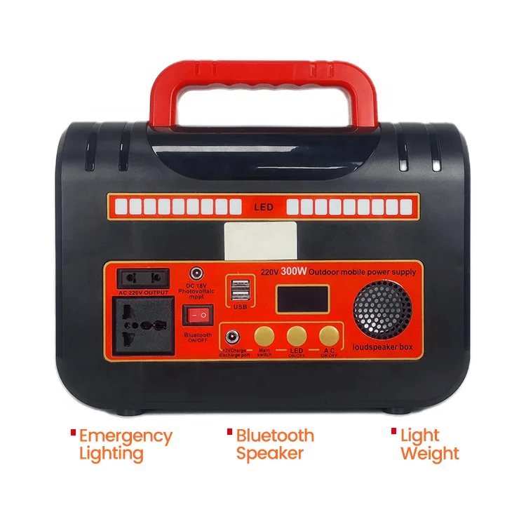 220V Generator Pure Sine Wave 300W Solar Portable Power Station DC USB Power Bank 110V Camping Power Supply