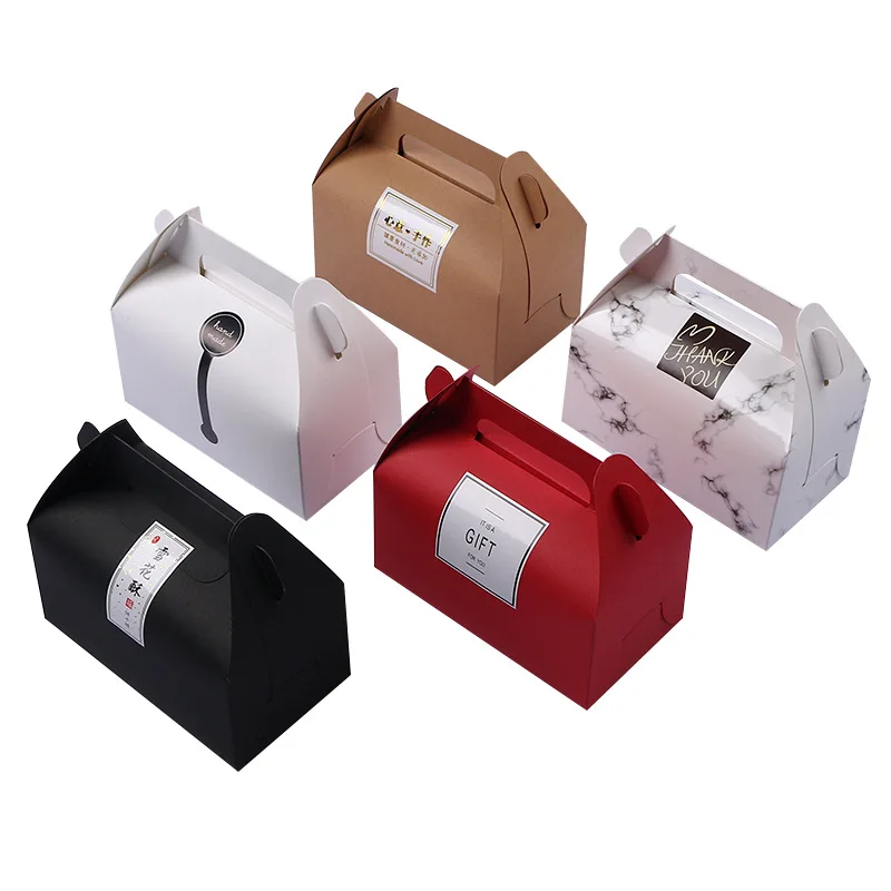 Hand-held  West Point Box  Baking Packaging   Box  pastry take-out box custom made