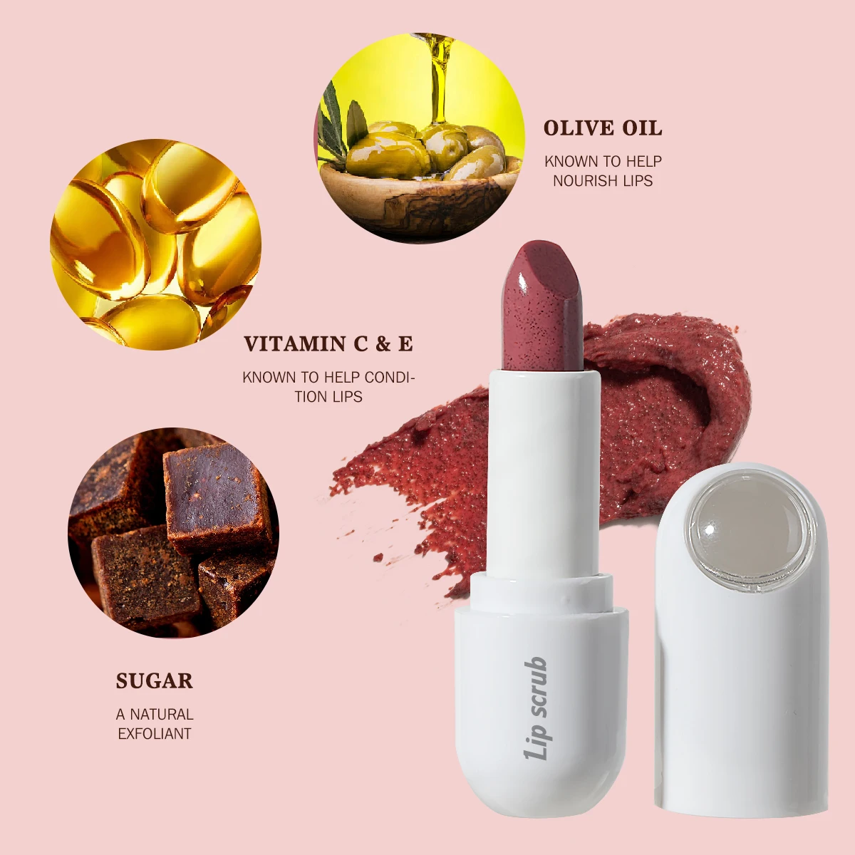 Moisture Scented Lip Scrub Gently Exfoliates For Soft Lipstick Wholesale Custom Logo Lip Makeup Yummy Sugar Lip Scrub