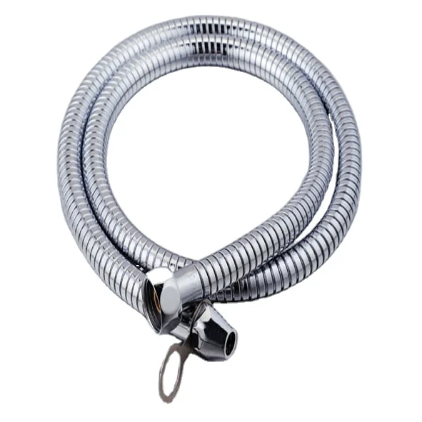 120cm Luxury High Quality Shiny Chrome Color Flexible Pvc Shower Hose With Multiple Layers