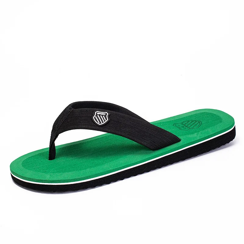 Custom logo Open Toe Sandals Comfortable outdoor Casual Non-slip rubber eva flip-flops slippers For male