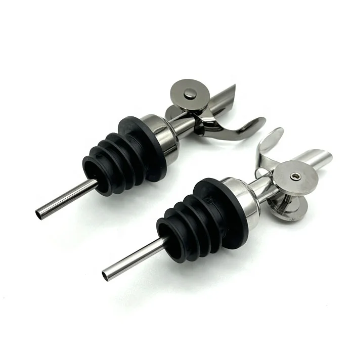 304 stainless steel automatic opening and closing kitchen spice bottle stoppers oil pourer