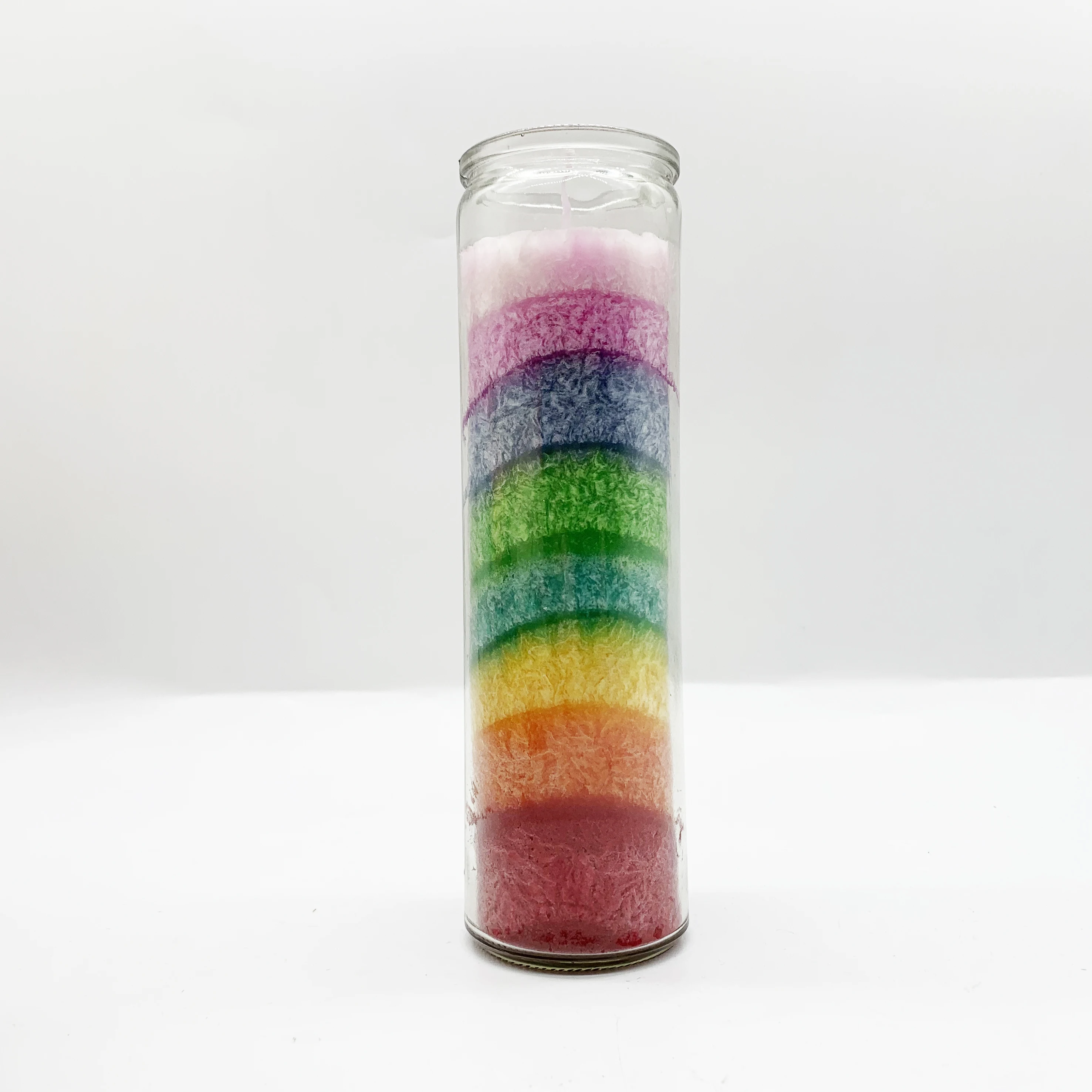 Custom 7 Days Religious Candle   rainbow color Prayer Candle memorial church candle