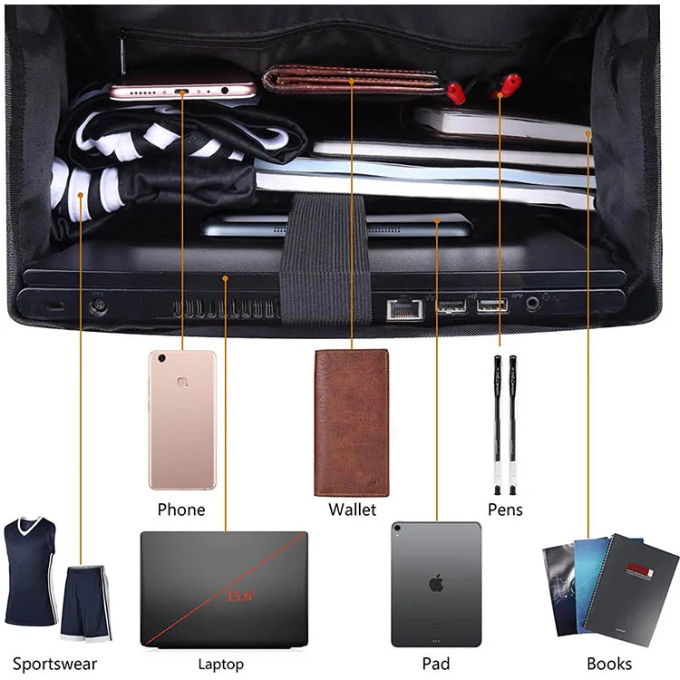 Casual Sports Backpack for Girls for Gym Football Baseball Basketball Volleyball & Soccer for School & Travel