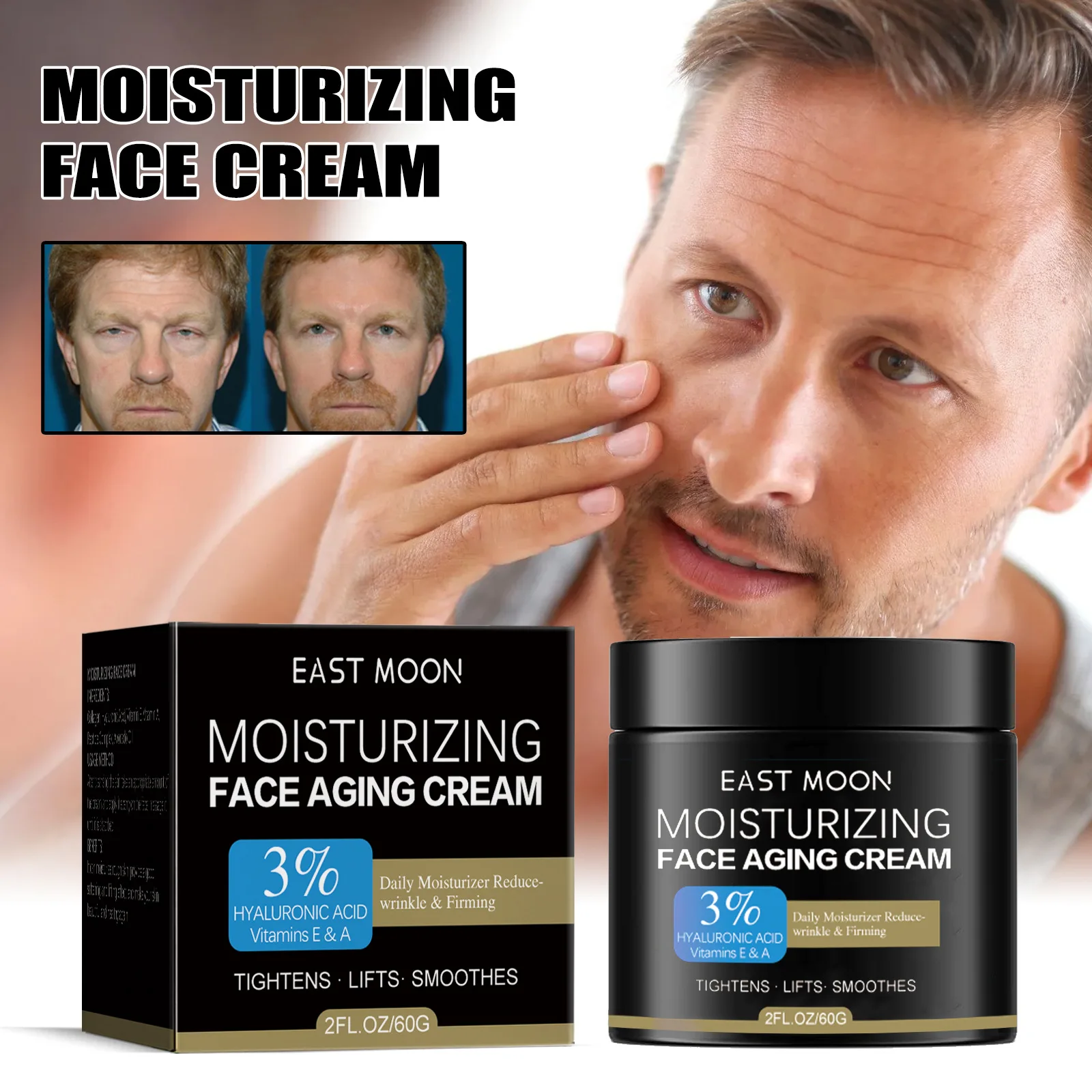 East Moon Anti-Aging Cream Fading Wrinkle Hydrating Refreshing Moisturizing Soft Brightening Skin Skin Care Cream