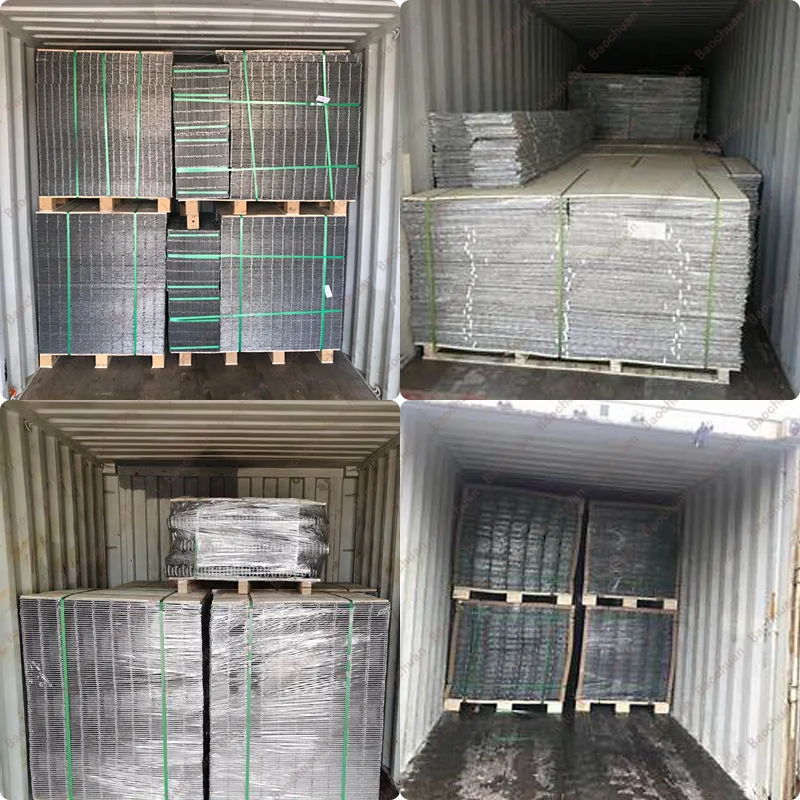 PVC Coated Metal Pyramid Mesh Decorative Fence Double Welded Wire Mesh Fencing Rebound Fencing System For Sports