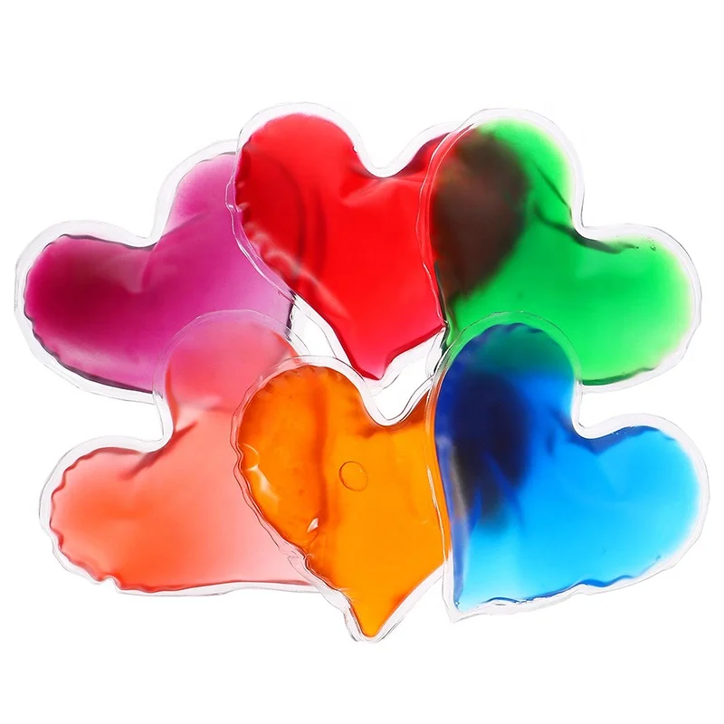 reusable custom design heart shaped cold gel ice cooling pack