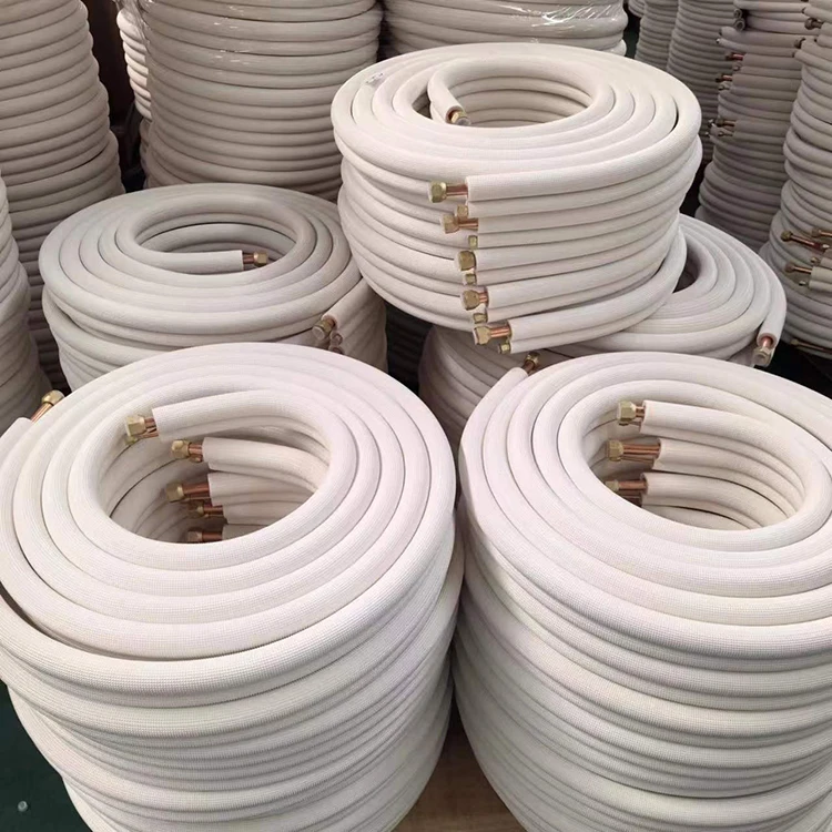 White PE Insulated Copper Pair Coils For Air Conditioning Kit