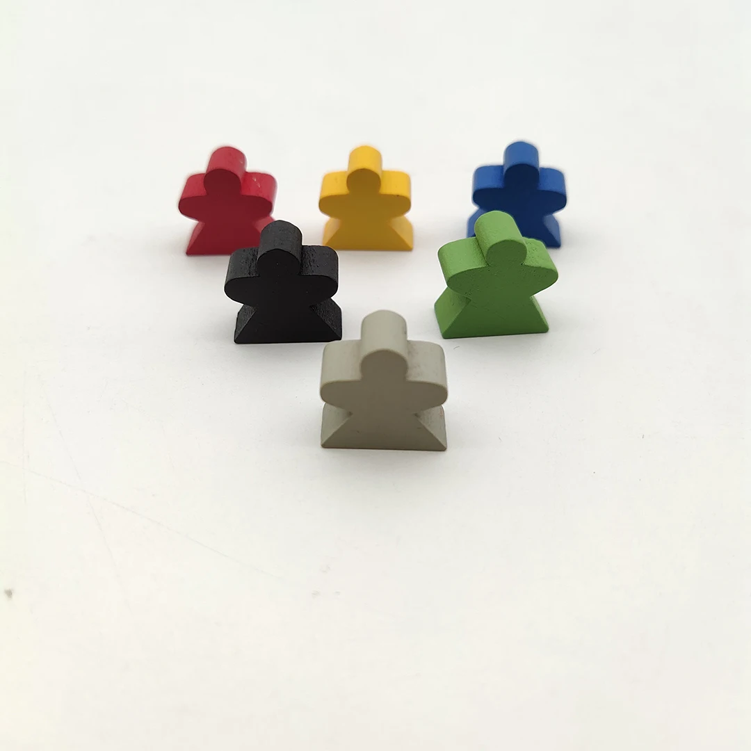 Деревянный Meeple в изготовленной на заказ форме