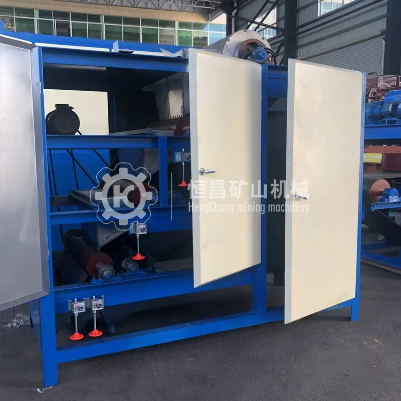 High Efficiency 15000gauss Iron Sand Monazite Ore Separation Dry Type High Intensity Industrial Magnetic Four Rollers Separator