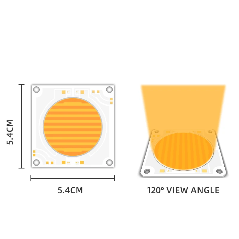51v-60v led chip 5454 high power cob led chip 100w 150w 200w