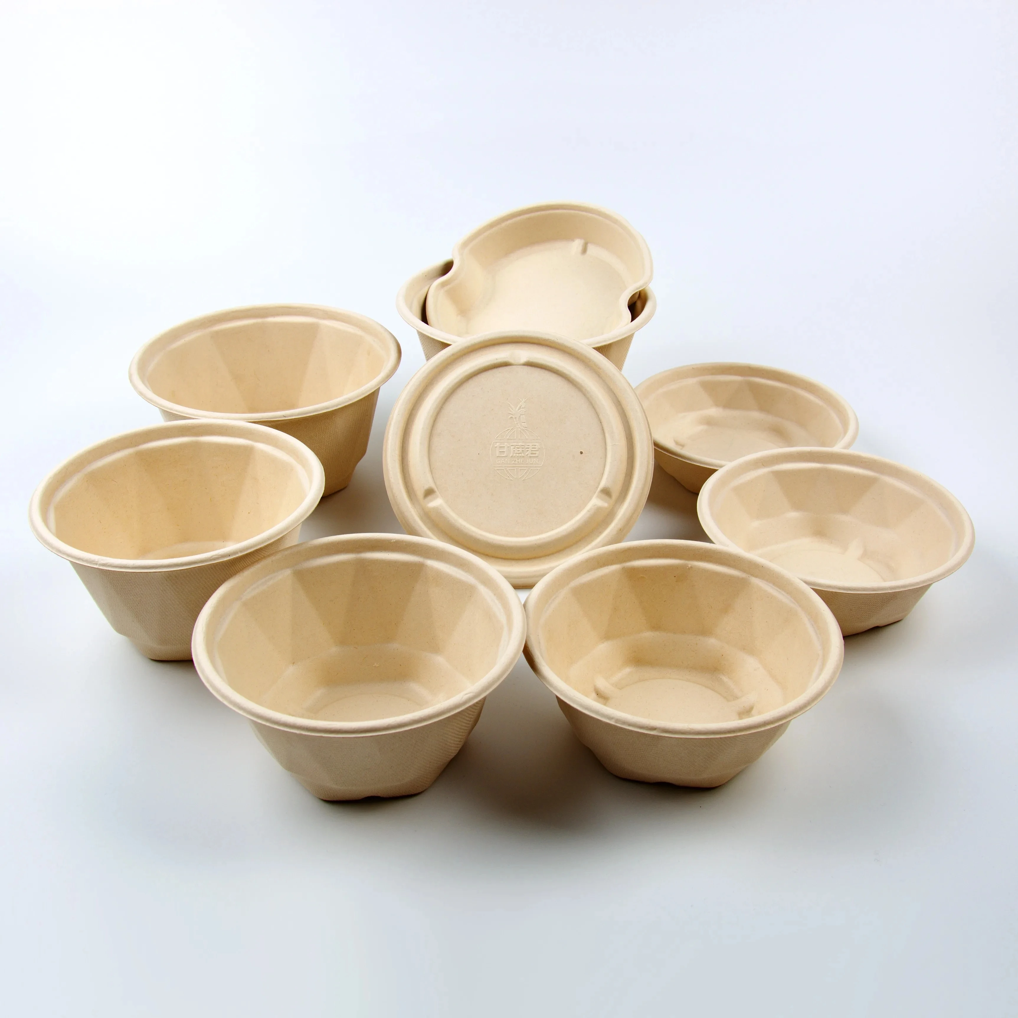 Factory custom sugar cane pulp disposable environmental protection tableware bowl/box/tray degradable pulp