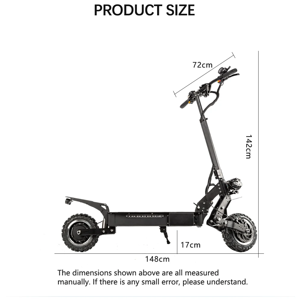 108KM Long Range Off Road Electric Scooter 95KM/H Fast Speed 60V 6000W Halo Knight T108