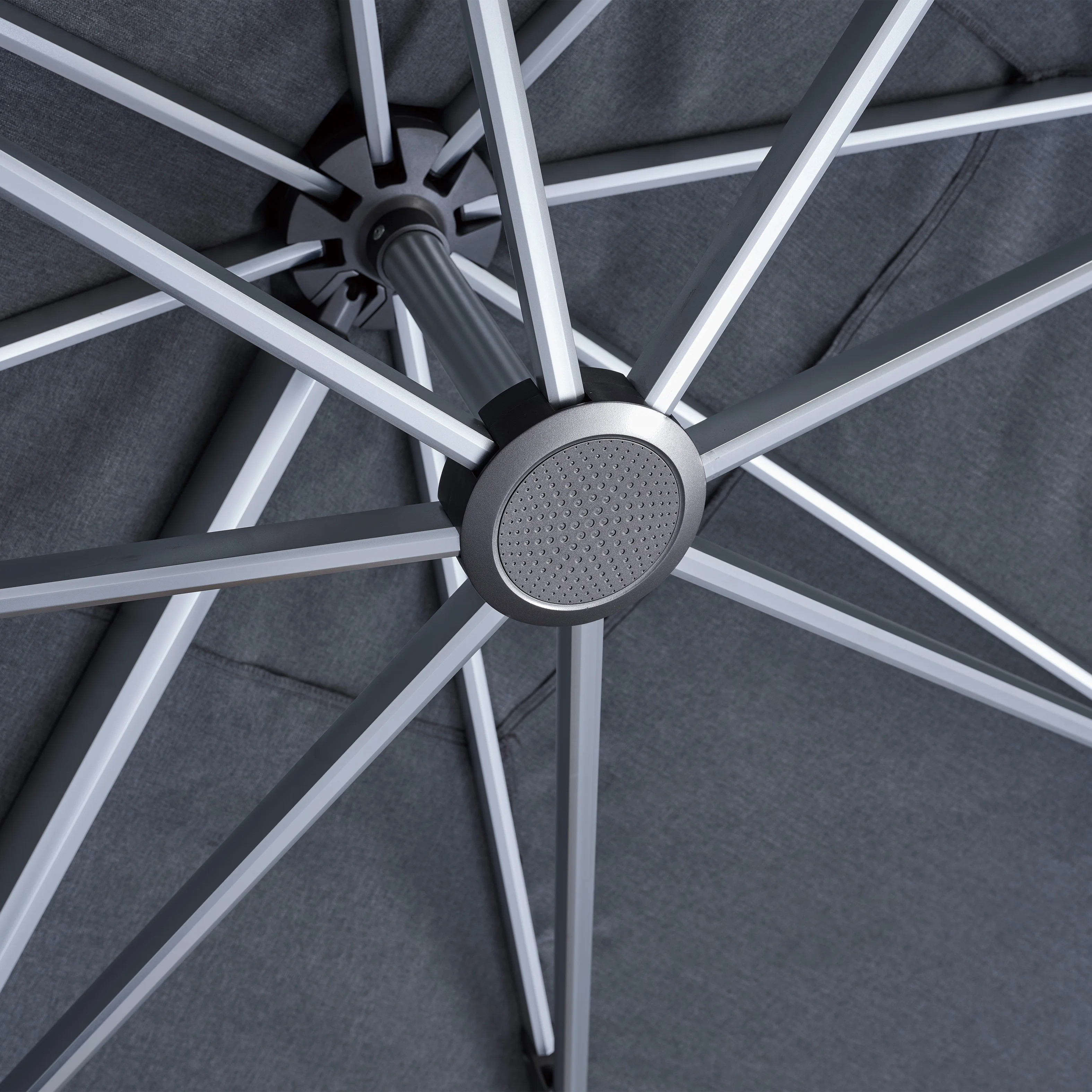 Waterproof Canopy Outdoor Umbrella 11ft Beach Aluminum Cantilever Garden Parasols Patio Umbrellas