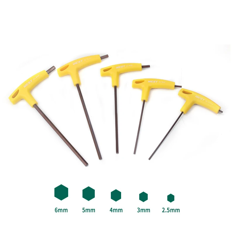 Фабричный настраиваемый логотип пластиковая ручка с плоской головкой шестигранный ключ рукоятка