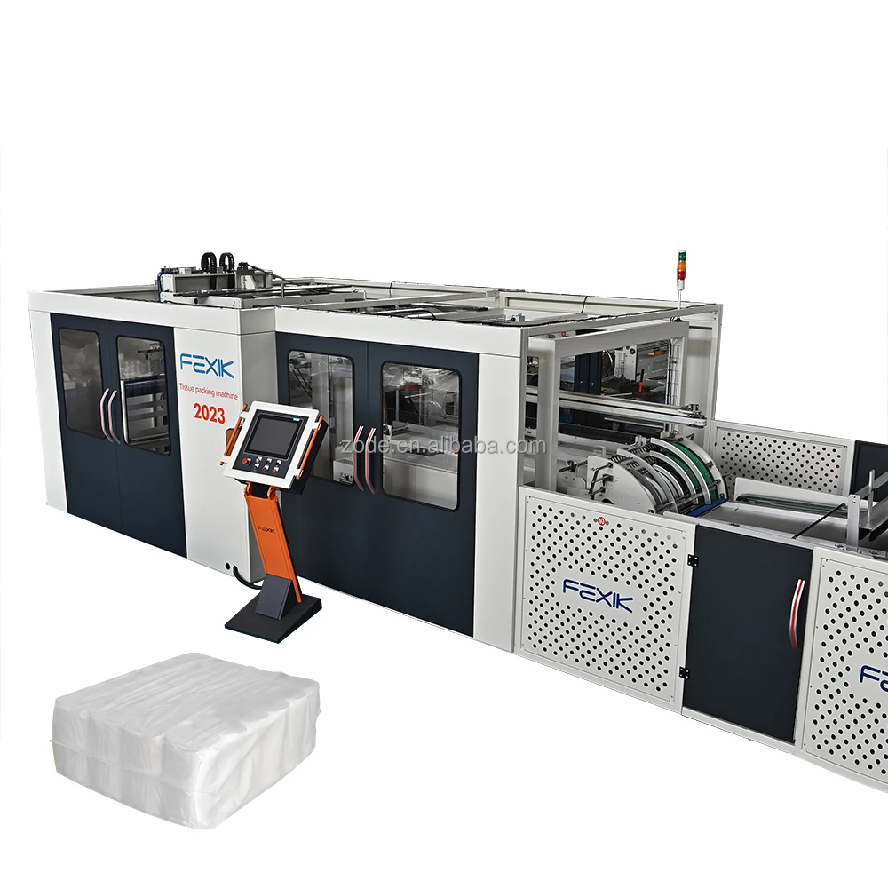 ZODE Hot Sale Full Auto Toilet Bath Paper and Kitchen Towel Packing Machine Tissue Paper Bundling Wrapper