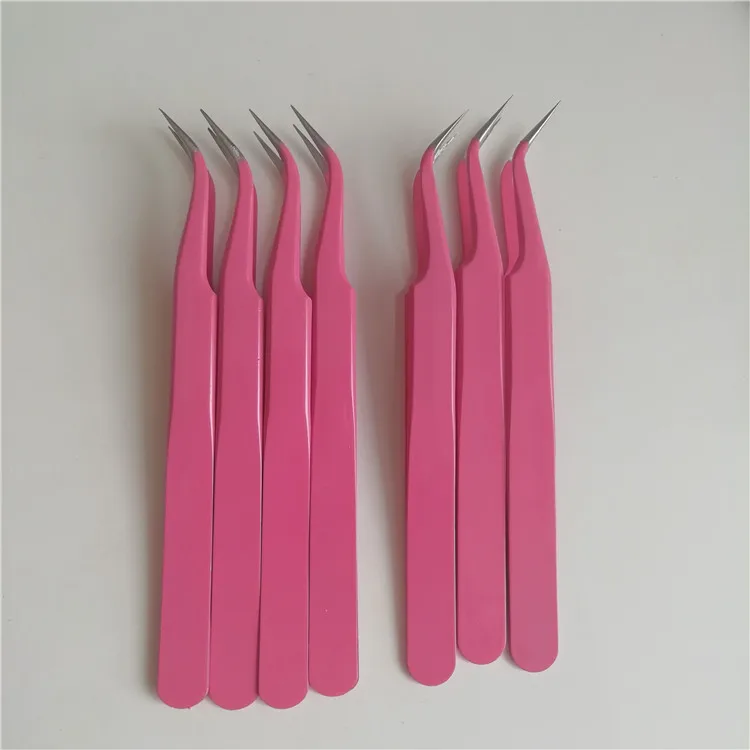
Custom logo private label eyebrow glitter tweezers set 