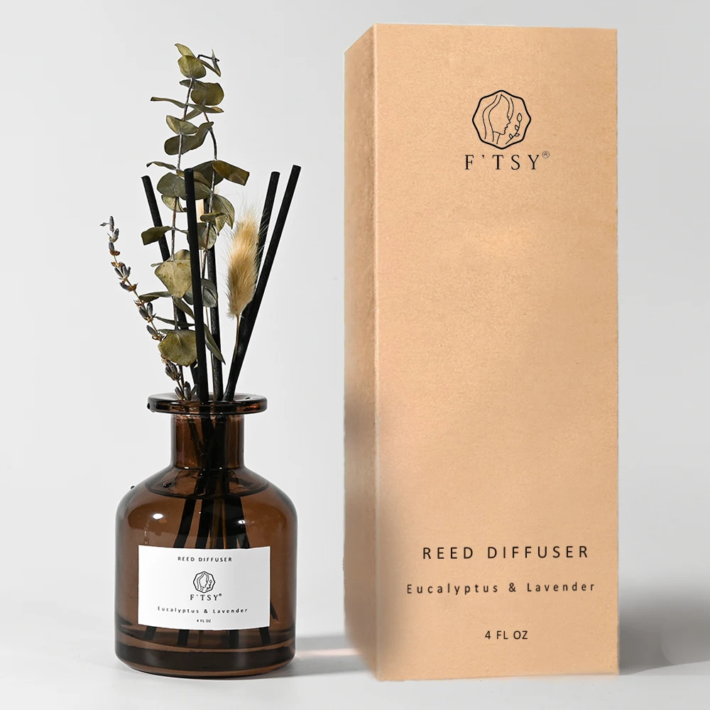 Special Design Eucalyptus Lavender Fresh Flavor Reed Diffuser For Home Scented Reed Diffuser