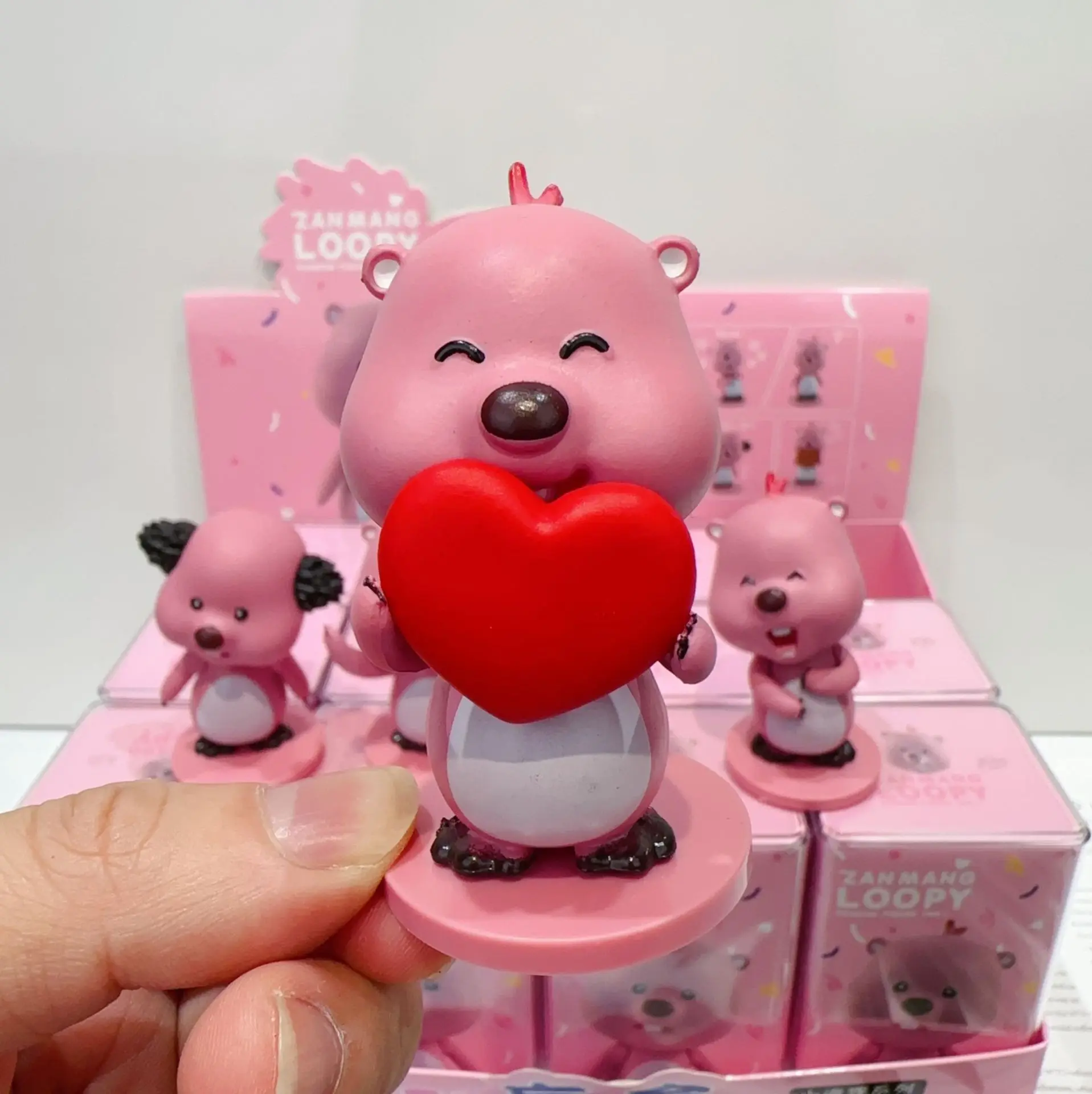 LINDA Little Beaver Doll Blind Box Doll Jewelry Cute Ruby Ring Blind Guess Box Doll Gift Tabletop Jewelry