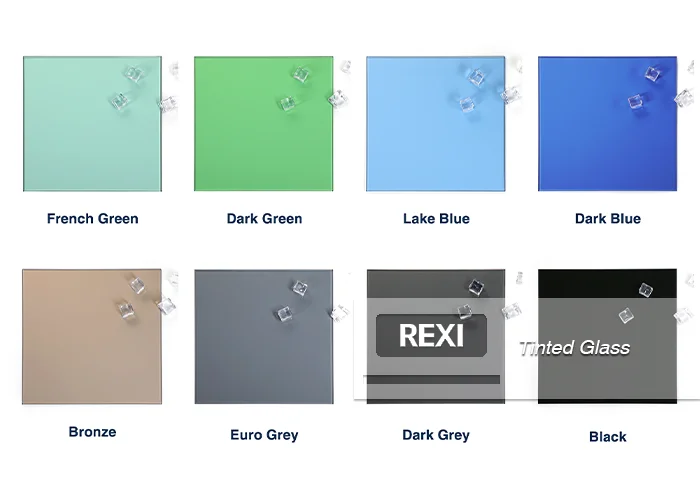 French Dark F Light Green Glass tinted reflective float  green glass price factory supplier manufacturer 4mm 5mm  6mm 8mm 10mm