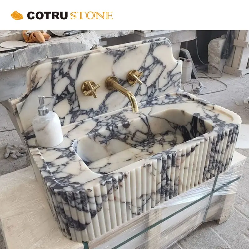 Bulgari modern luxury exquisite polished rectangular rounded corners black stripes on a white background add back sink