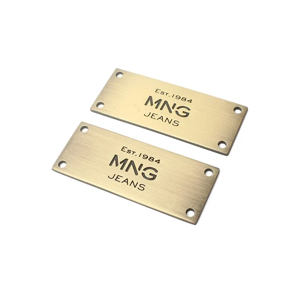 Пользовательская латунная табличка с именем, металлическая пустая табличка с именем для гравировки логотипа