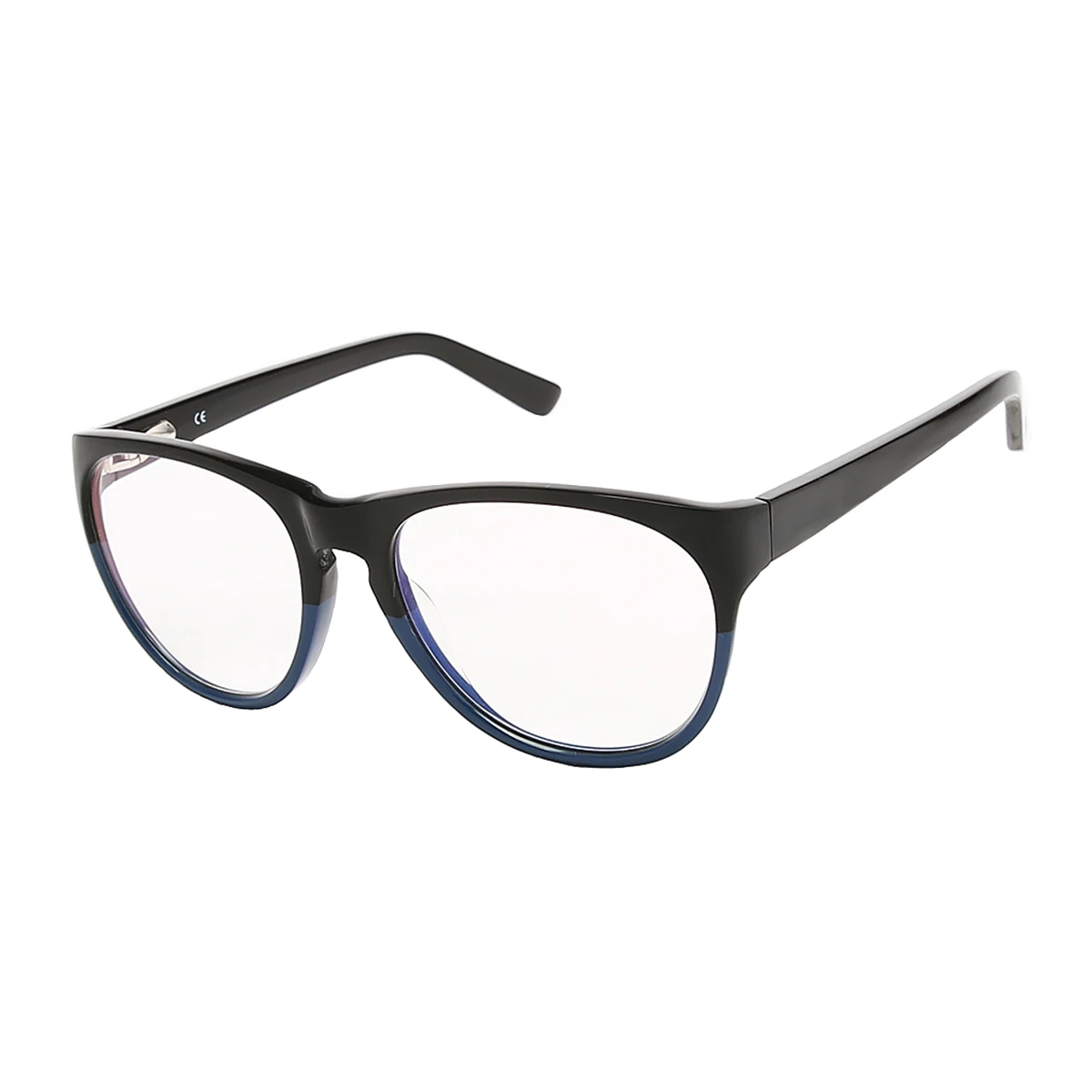 High Quality Unisex Blue Light Filter Glasses Bicolor Handmade Acetate Frame Computer Anti Radiation Protection Glasses