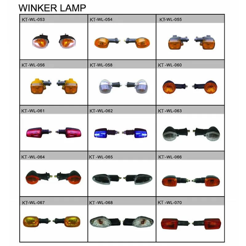Kingtae Many models motorcycle winker signal lamps with best factory price