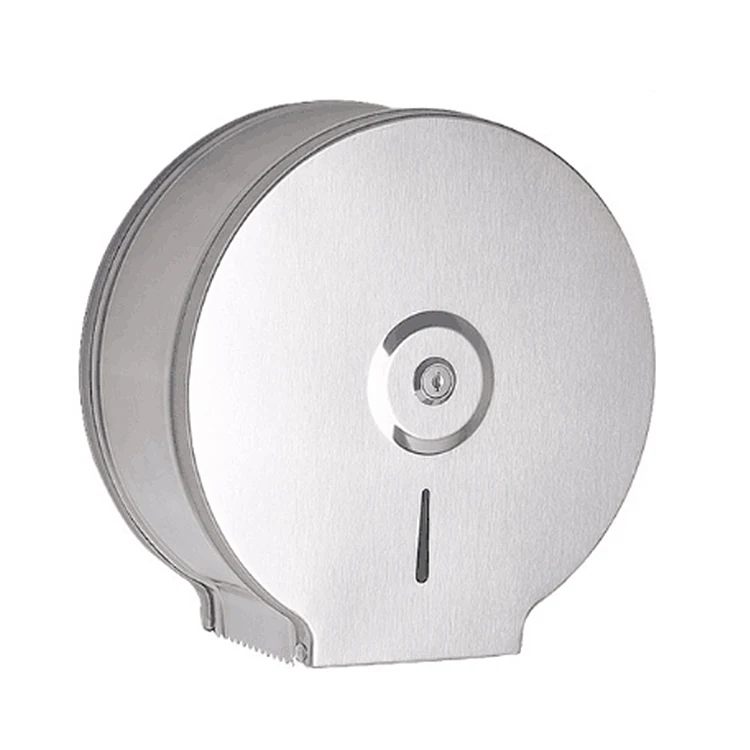 Stainless steel Jumbo Toilet Paper Holder Roll tissue Dispensers with lock