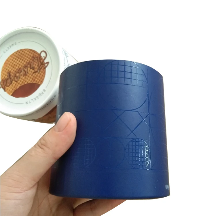 Custom Design Round Tube Cylinder Cardboard Boxes Packaging for Cookies