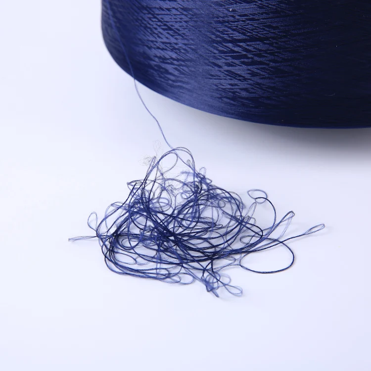 Партия в наличии, различные цвета, окрашенная допинг, 150D, 48F, сертификация GRS, переработанное вязание, 100 полиэфирная пряжа dty класса