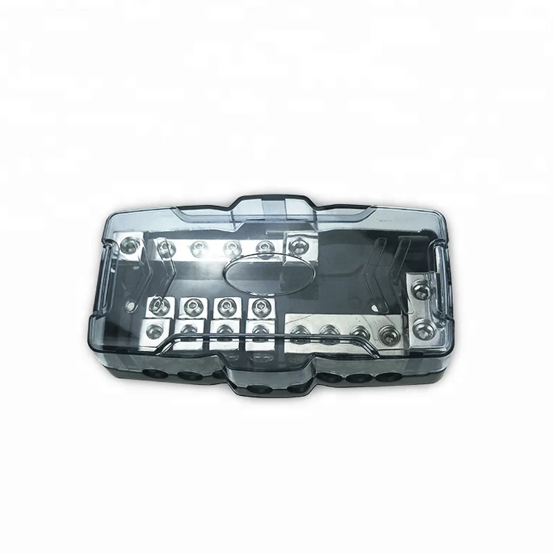 Автоматический пластиковый водонепроницаемый 12V 24V предохранитель держатель коробка 4x 0/4GA IN-8x4/8GA вне Автомобильный держатель предохранителя