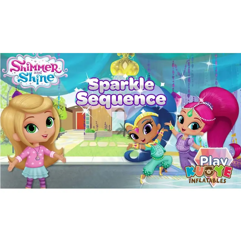 Banner Shimmer and shine panel for bounce house