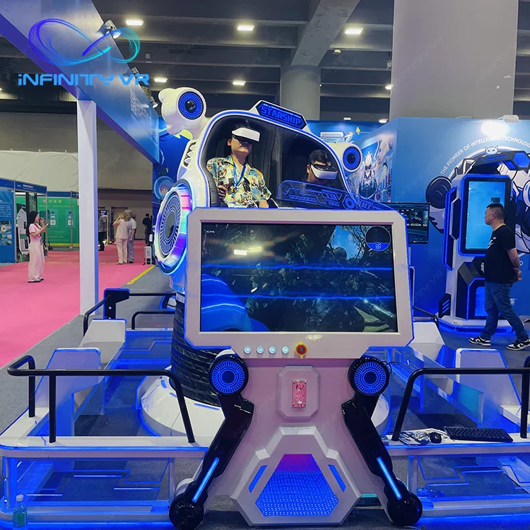 Virtual Reality 9D 2 Seats 360 Degree Rotating 9d VR Cinema Virtual Reality 3D Videos VR Arcade Game Machine Wholesale VR