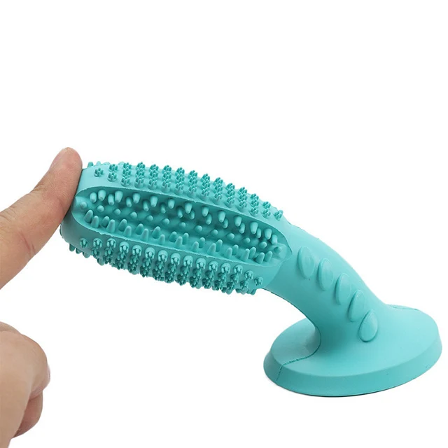 2024 New Durable Rubber chew pet teething toy with suction cup