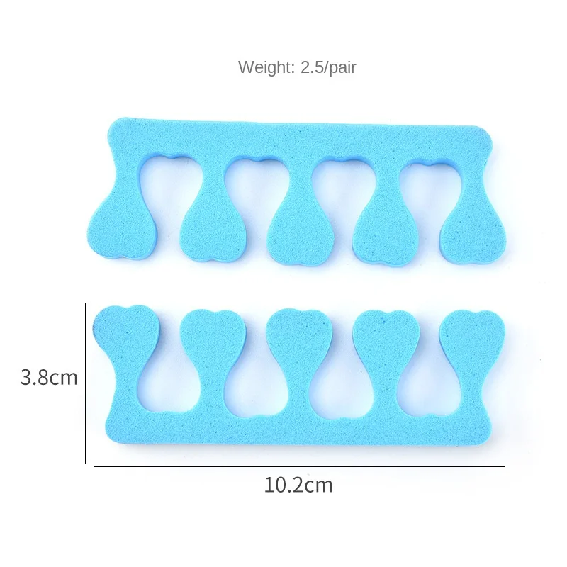 Sponge Finger Splitter Peach Heart Finger Separator Coated Gel Nail Polish Toe Separator Manicure Implement