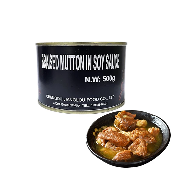 Wholesale Customized Delicious Priced Easy Open Halal Braised Sheep Cans