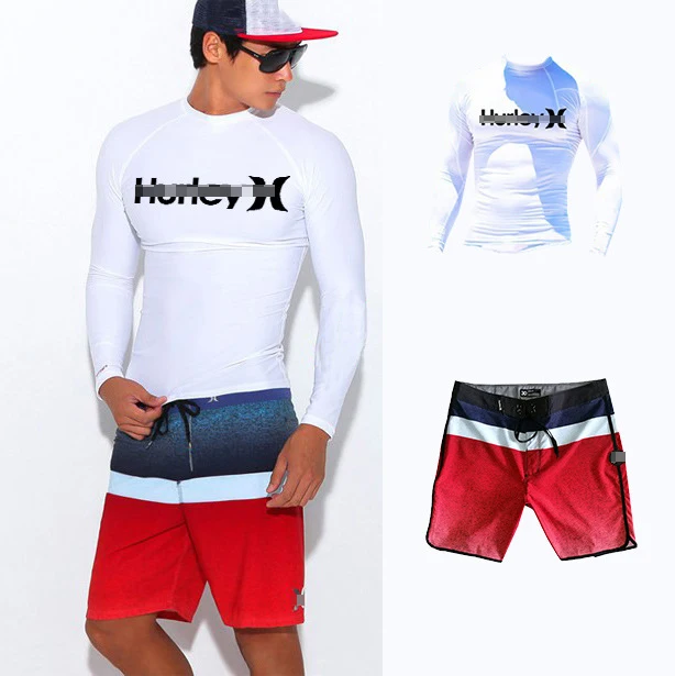 Hot selling wetsuit full body sunscreen warm swimming long sleeve surf shorts