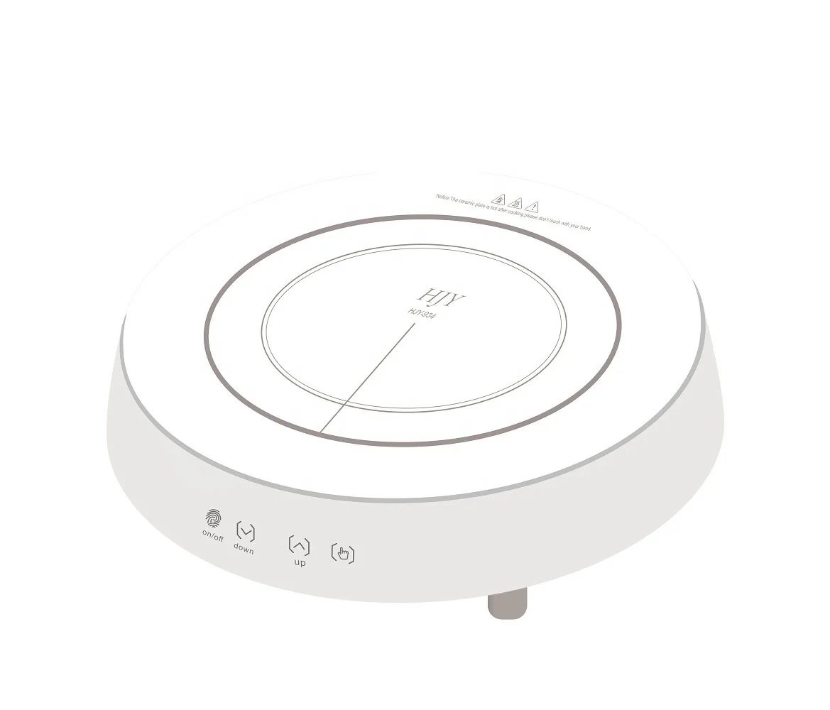 New Design Black Round Crystal Board Slim & Smart Induction Cooker Multi-function Induction Cooker Japanese and Korean style