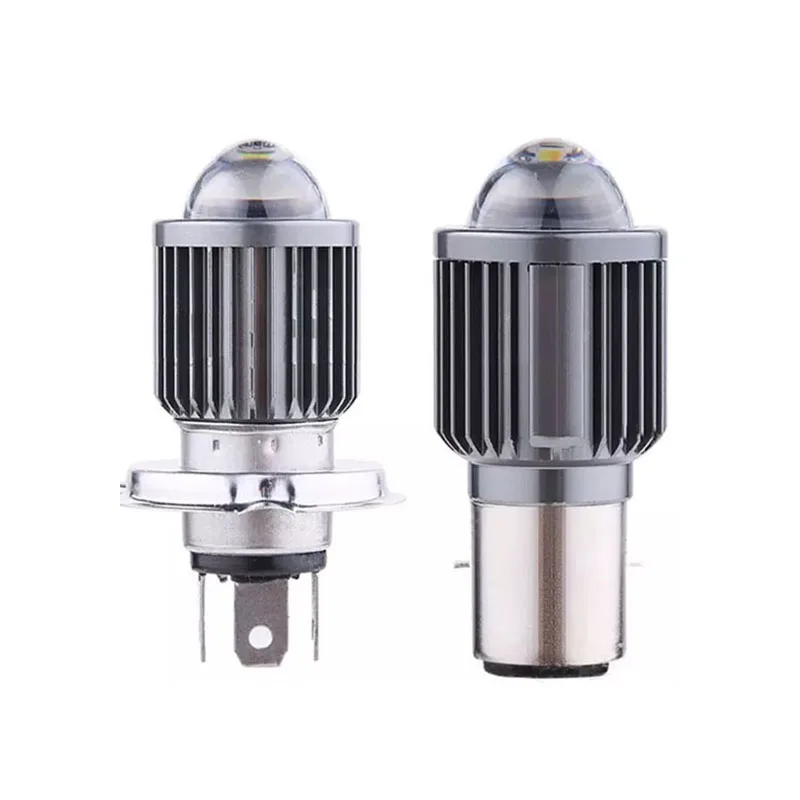 Мотоциклетная светодиодная фара ba20d csp, двухцветная, 12 В, водонепроницаемая, h4 h6, белая + желтая, противотуманная фара для вождения мотоциклов