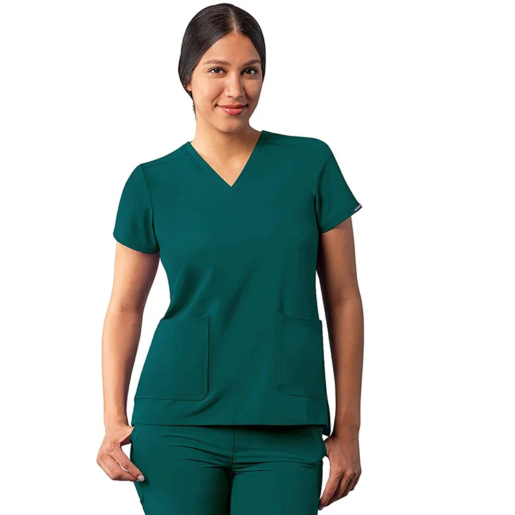 
Nurse hospital healthcare office uniform short sleeves scrubs for women online 
